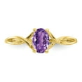 thumbnail image 5 of Primal Gold 10 Karat Yellow Gold Genuine Amethyst Birthstone Ring, 5 of 7