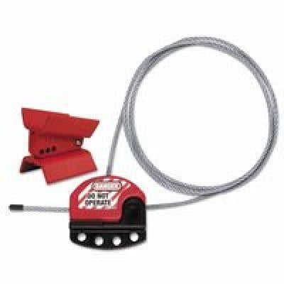 Master Lock Butterfly Valve Lockout,Universal,Red S3921