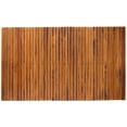 thumbnail image 2 of Nordic Teak 59" x 35" Extra Large Oiled Shower and Bath String Mat with Rubber Footing - Brown, 2 of 11