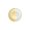 thumbnail image 1 of Vietri Two-Tone Glass White & Gold Salad Plate, 1 of 5