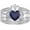 Blue Sandstone-1, variant on Claddagh Ring for Women 925 Sterling Silver Irish Claddagh Engagement Anniversary Wedding Promise Ring with Blue Sandstone-9