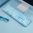thumbnail image 1 of TIMIFIS Clavier à la Mode LED Punk Rétroéclairé Professionnel Filaire Mécanique de Jeu Clavier Cadeau, 1 of 2