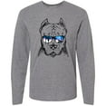 thumbnail image 3 of Inktastic Pitbull Sketch Portrait with Sunglasses Long Sleeve T-Shirt, 3 of 5