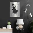 thumbnail image 6 of Luxe Metal Art 'Elk' by Nicklas Gustafsson, Metal Wall Art, 16"x24", 6 of 9