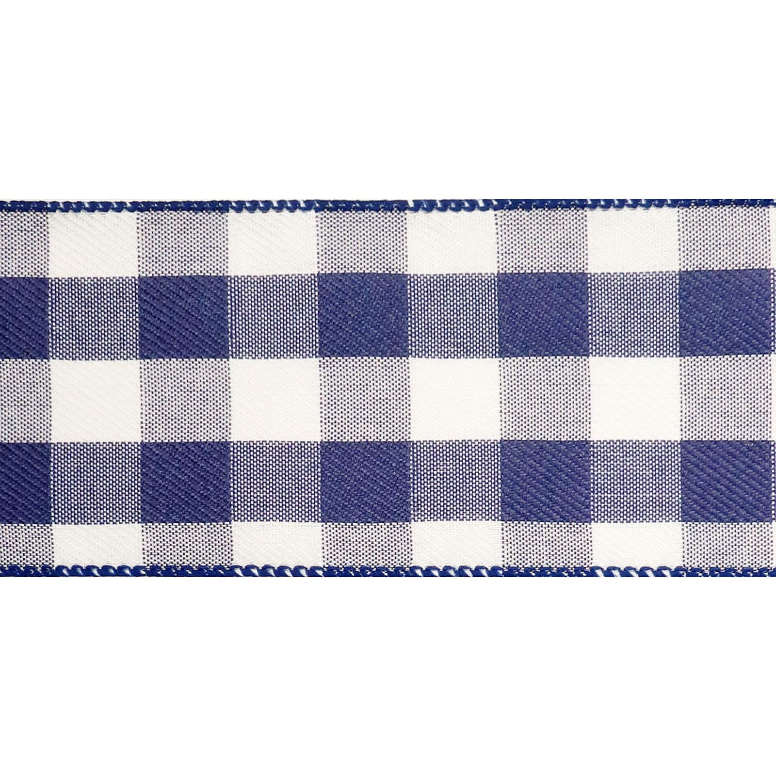 12 Pack: 2.5" x 8.3yd. Wired Gingham Ribbon by Celebrate It