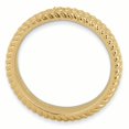 thumbnail image 2 of 925 Sterling Silver Gold Plated Stackable Ring Textured Fancy/, 2 of 8