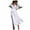 White, variant on Women's V Neck Short Sleeve Swing Maxi Dress Flowy Tiered Beach Casual Summer Dress