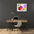 thumbnail image 3 of Grey, Jace 32x25 White Modern Wood Framed Museum Art Print Titled - Fun Tulips, 3 of 4