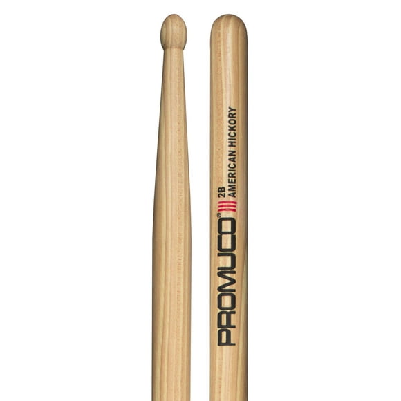 Promuco Percussion 18012BX Bâtons de Tambourage Hickory Américain 2B