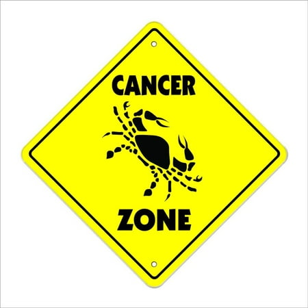 Cancer Crossing Sign Zone Xing | Indoor/Outdoor | 14