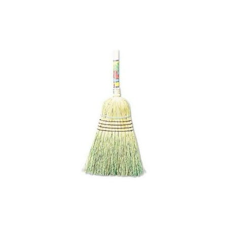 Warehouse Broom, Corn Fiber Bristles, 42" Wood Handle, Natural