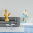 thumbnail image 2 of Figura de resina de una gallina en traje de baño, ideal para decorar o dormitorios. Perfecta para salas de estar o escritorios., 2 of 8
