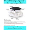 thumbnail image 4 of Sombrero de Transpirable con Ventilador Solar y Carga USB. Sombrero de Transpirable con Ventilador. Unisex. Ideal para Viajes de Verano A, 4 of 5