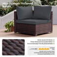 thumbnail image 4 of UPHA 9 Pieces Outdoor furniture Sets Patio Sectional Couch Wicker Conversation Sofa for Pools Outside, Gardens, Decks, Brown Rattan, Dark Gray Cushion, 4 of 10