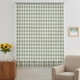 thumbnail image 3 of Sage Green Plaid Sheer Curtains 54 Inches Long, Gingham Checked Minimalist Modern Light Filering Curtains, Breathable Simi Curtain Privacy Drapes for Kitchen Bathroom Nursery Small Window Treatment, 3 of 9