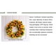 thumbnail image 5 of artificiales con girasol amarillo y hojas para puerta de interior o exterior decoración para hogar 16'' perfecl Corona de girasol falsa, 5 of 6