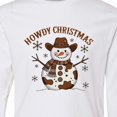 thumbnail image 4 of Inktastic Howdy Christmas Western Snowman Long Sleeve Youth T-Shirt, 4 of 5