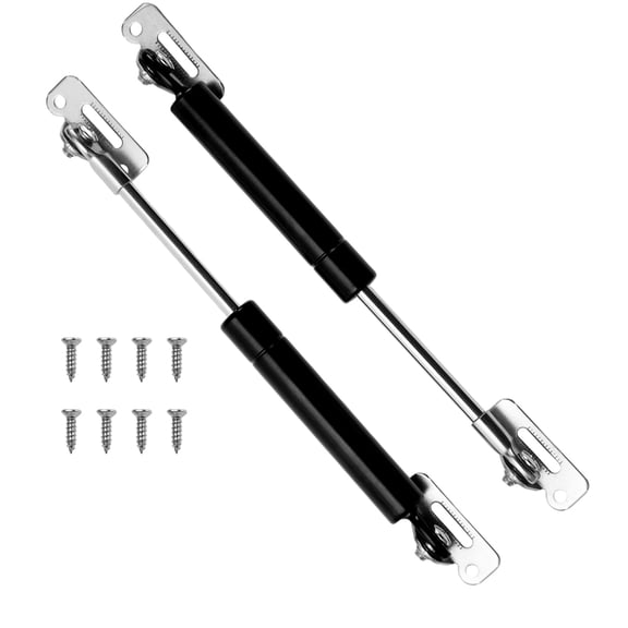 Unique Bargains 2set 4lb/20N/2kg 7inch/180mm Lift Support Struts Black for Kitchen Cabinet Door