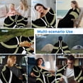 thumbnail image 5 of Black Geometric Cooling Blanket,Lightweight Breathable Summer Throw Blanket with Double Sided Cold Effect,Modern Sage Green White Striped Art Picnic Blankets Bed Sheet for Hot Sleepers 40"x60", 5 of 8