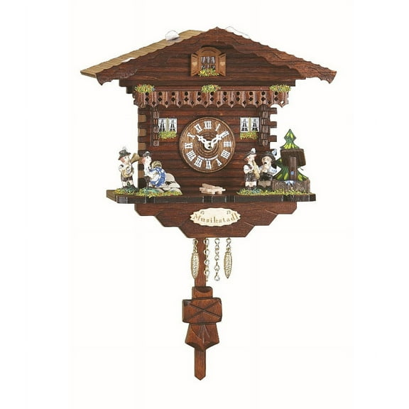 Kuckulino Black Forest Clock Swiss House with quartz movement and cuckoo chime  TU 2032 PQ