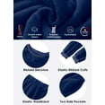 thumbnail image 5 of MINTREUS Womens Christmas Fannel Fuzzy Pajamas - Plush Fleece Set with Pockets | Holiday Gift & Toasty Loungewear, 5 of 6