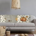 thumbnail image 3 of Fall Pillow Covers 20x12 Inch Set of 4 Fall Football Pumpkin Maple Leaf Throw Pillowcase Holiday Home Decor Sofa Bedroom Cushion Case Outdoor Indoor Decorations, 3 of 4