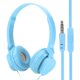 thumbnail image 1 of Auriculares con cable sobre auriculares con sonido estéreo, auriculares con micrófono, juego, música FM, 1 of 8