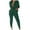 Green, variant on Ecqkame Fall Winter Tracksuit Women 2 Piece Sweater Set Solid Color Off Shoulder Long Sleeve Cable Knitted Warm Two-Piece Long Pants Sweater Suit Set Light blue S