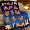 thumbnail image 3 of Sloth Blanket Cute Sloth Fleece Throw Blanket Fuzzy Plush Super Soft Cozy Warm Sloth Blanket Gifts for Girls Boys Kids Women Bed Decor 60"X80", 3 of 6