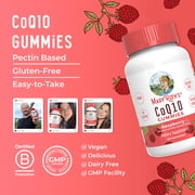 MaryRuths CoQ10 Vegan Antioxidant Metabolism Gummies Raspberry, Adult, 60 Count
