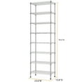 thumbnail image 4 of M MZG Estante de Alambre de Metal de 8 Niveles, 13.8"D x 23.6"W x 79.5"H, Estantes de Almacenamiento, Plateado, 4 of 9
