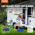 thumbnail image 2 of VEVOR 540L/142.7 Gallon Water Storage Bladder, RV Water Tank, 1000D Blue PVC Collapsible Water Storage Containers, Large Capacity Soft Water Bag, Portable Water Bladder, Fire Prevention, Camping, 2 of 9