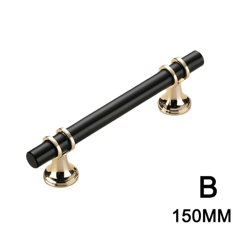 XIAOA Wardrobe Handle Modern Simple Black Furniture Hardware THandle