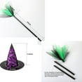 thumbnail image 3 of CHOYURME CHONYURM Girls Halloween Witch Costume with Witch Hat and Magic Brooms for 2-12 Years, 3 of 7