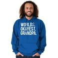 thumbnail image 3 of Worlds Okayest Grandpa Funny Hoodie Hooded Sweatshirt Men Brisco Brands X, 3 of 5