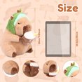 thumbnail image 3 of Jokapy Capybara Plush Toy, 12" Soft Stuffed Animal, for all ages, Green, 3 of 10