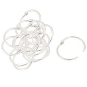 Office 30mm Dia Metal Loose Leaf Rings Hinge Snap Binder 17pcs