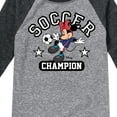 thumbnail image 3 of Disney - Soccer Superstar - Toddler And Youth Raglan Graphic T-Shirt, 3 of 5