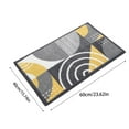thumbnail image 3 of Esterilla de baño de microfibra - alfombra absorbente antideslizante de 60x40cm para baño y dormitorio, lavable a máquina, patrón geométrico, 3 of 6