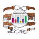 thumbnail image 1 of Pulsera de cuero Negro trenzado pulsera de cuerda de amor Unbranded M, 1 of 3