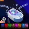 thumbnail image 1 of Stjärnprojektor Nattljus Rymdskepp Ljus Galaxy LED Projektor Ljus Bluetooth Högtalare Barnrum Heminredning Ljus, 1 of 5