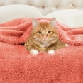 thumbnail image 5 of Superior Super Soft Plush Fleece Blanket 50" x 60", Bed & Couch Blankets, Throw, Coral, 5 of 10