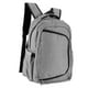 thumbnail image 3 of Bolsa para pañales de gran capacidad Mochila multifuncional para pañales de viaje con botella de leche de tela Oxford (gris claro), 3 of 9