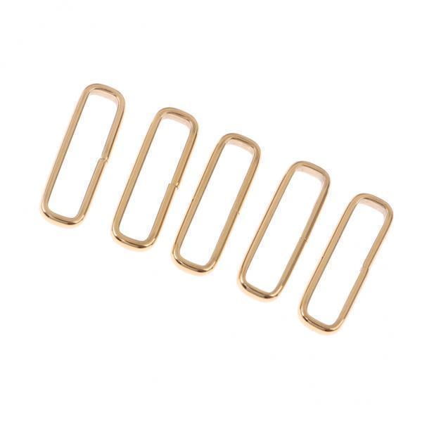 2x Hebilla de Correa de Nylon de 5 Anillos de material acero Inoxidable de 5 Piezas