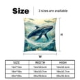 thumbnail image 5 of Whale Covers Set of 2 with Velvet Fabric and Unique Patterns for 16x16, 18x18, 20x20 Inch Throw Pillow Inserts, Throw Pillows, Throw Pillow - for Any Occasion, 5 of 6