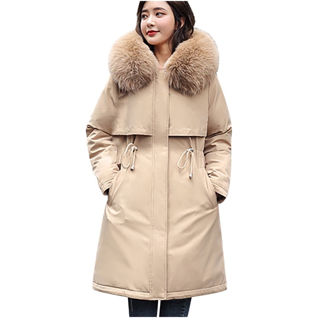 Fridja Femmes Mode à Capuche Décontracté Fermetures Éclair Ample Manches Longues Bomber Chaud Blouse Manteau Hauts