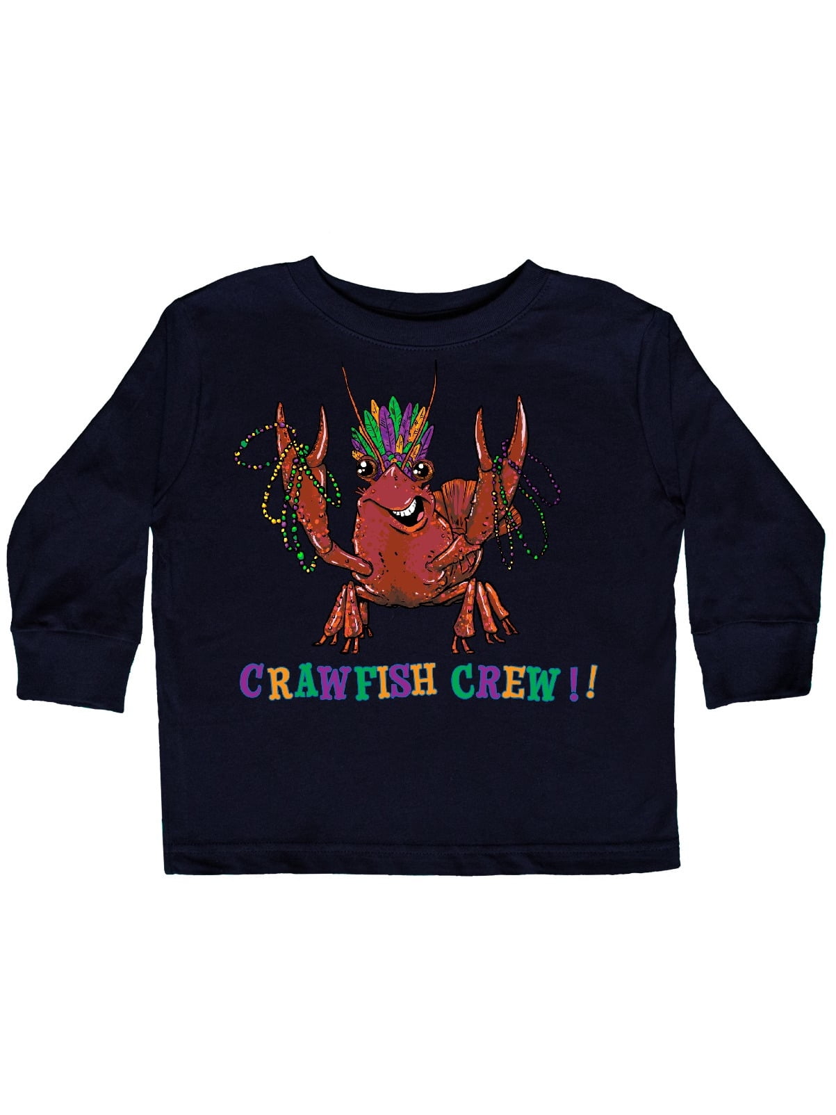 mardi gras crawfish toddler shirt