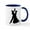 White/Navy Inside, variant on CafePress - Standard Dancing Mug - 11 oz Ceramic Mug - Novelty Coffee Tea Cup