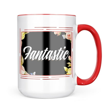 

Neonblond Floral Border Fantastic Mug gift for Coffee Tea lovers