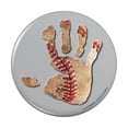 thumbnail image 1 of Hand Print Baseball Get a Grip Pinback Button Pin, 1 of 5
